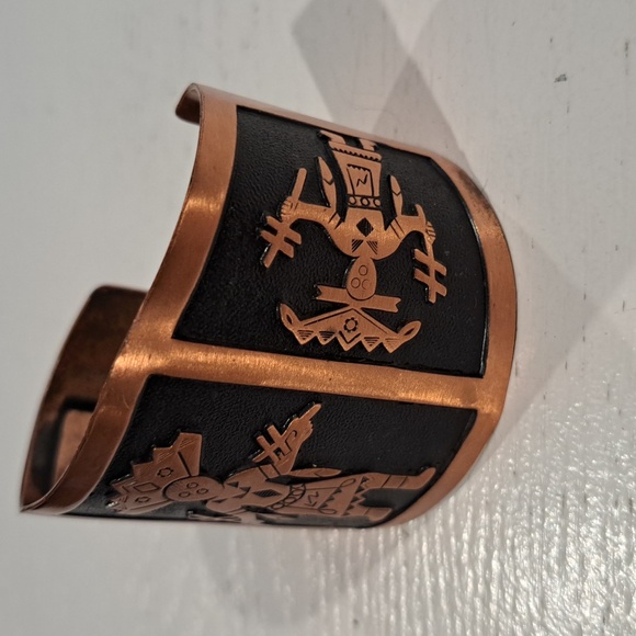 Vintage solid copper bracelet - Picture 3 of 5